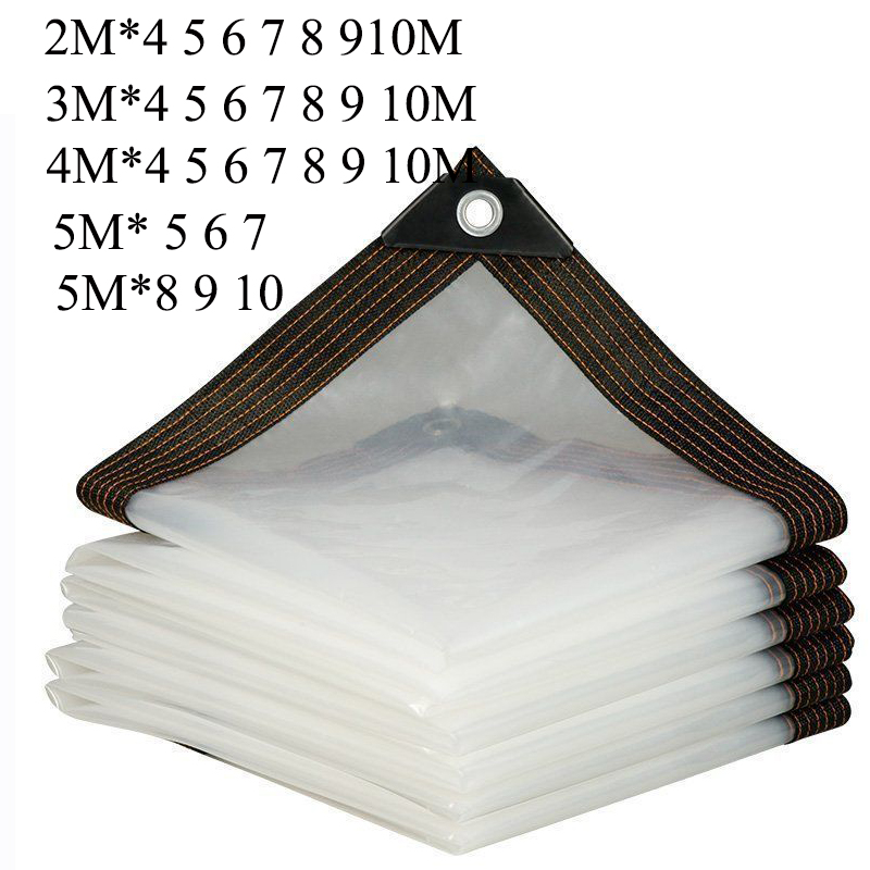 Waterproof Tarp Shelter - Transparent Tarpaulin 2*3 4 5 6