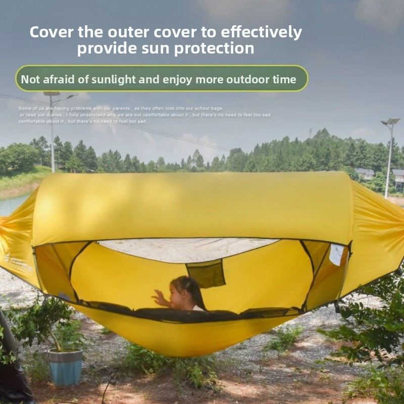 Outdoor Camping Mosquito Net - Outdoor Adult Thickened Hammock Tent: Mosquito/Rain