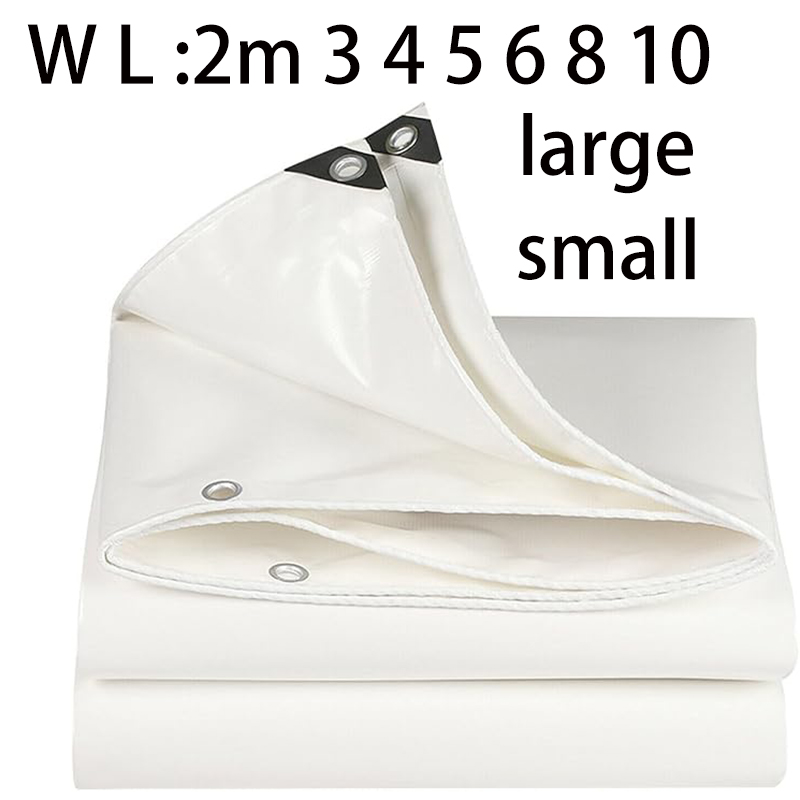 Waterproof Tarp Shelter - Large Custom Tarpaulin White 3x5 6