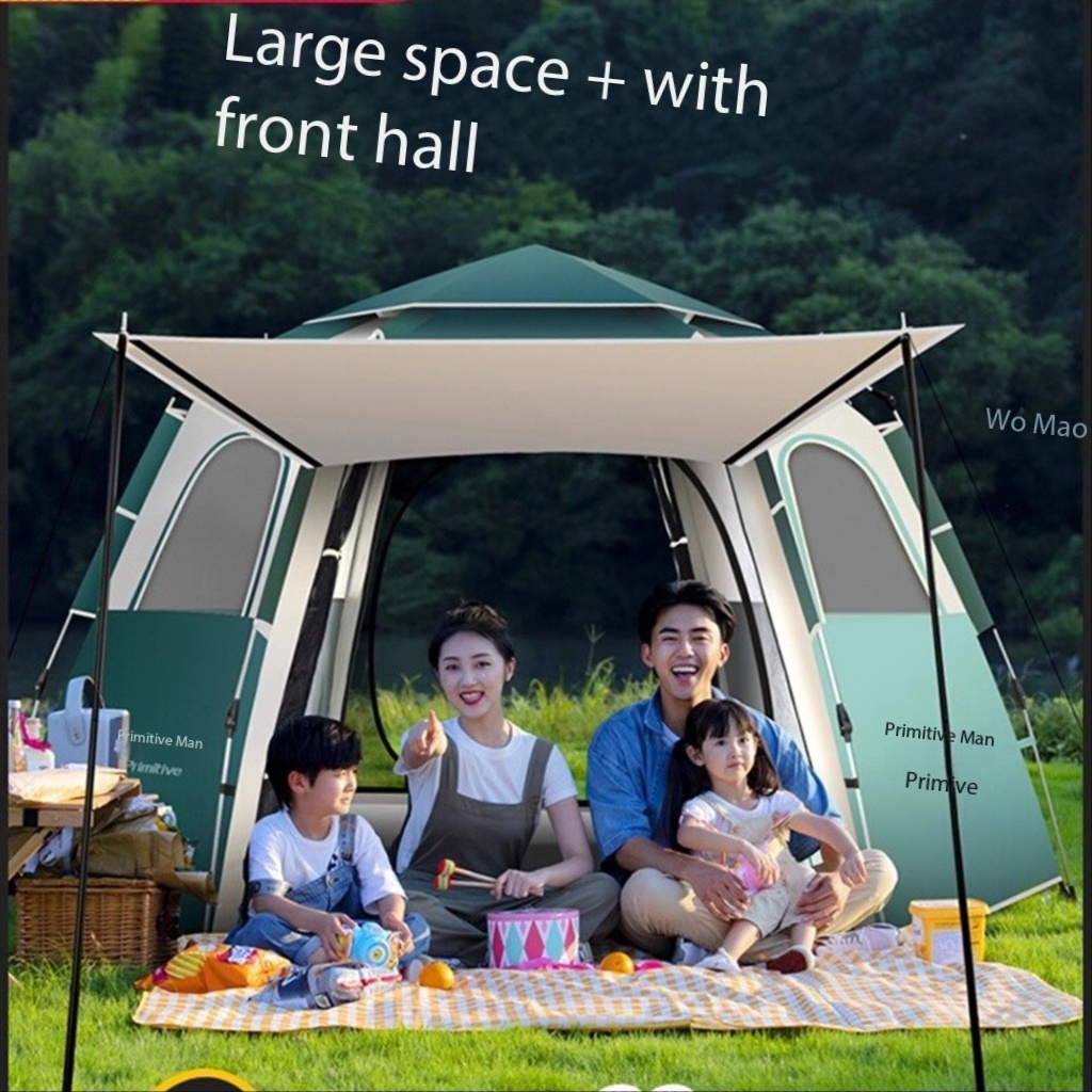 Outdoor Camping Automatic Quick Opening Tent - 캠핑용품 땡처리 6-8 Person Camping Equipment