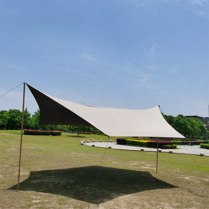 Waterproof Tarp Shelter - High Quality MCETO 4X5M Black Coating