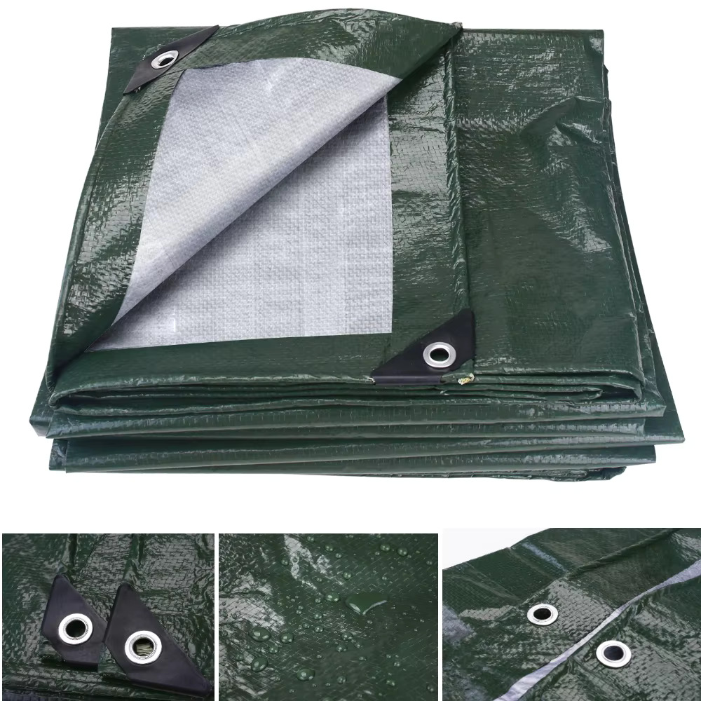 Waterproof Tarp Shelter - 5x3m 4x3m 3x3m Large Waterproof Tarp