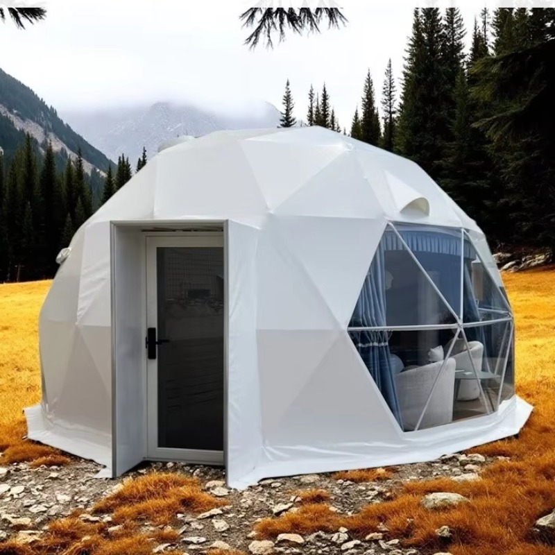 Outdoor Camping And Glamping - Glamping Dome Tent Outdoor Hotel Resort