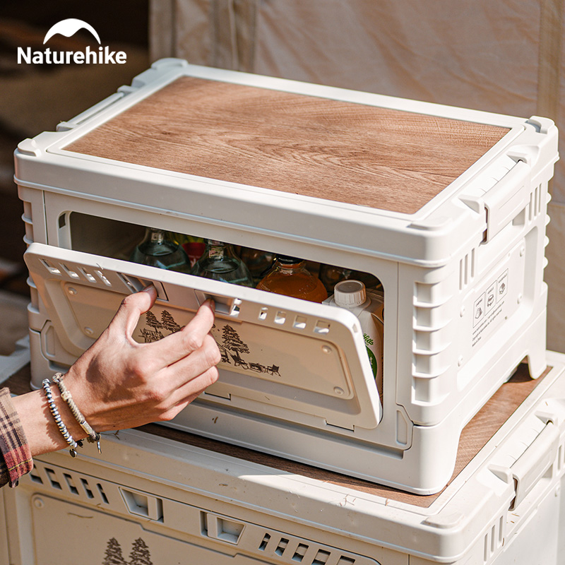 Outdoor Camping Table With Storage - Naturehike Camping Box 60L Large Capacity