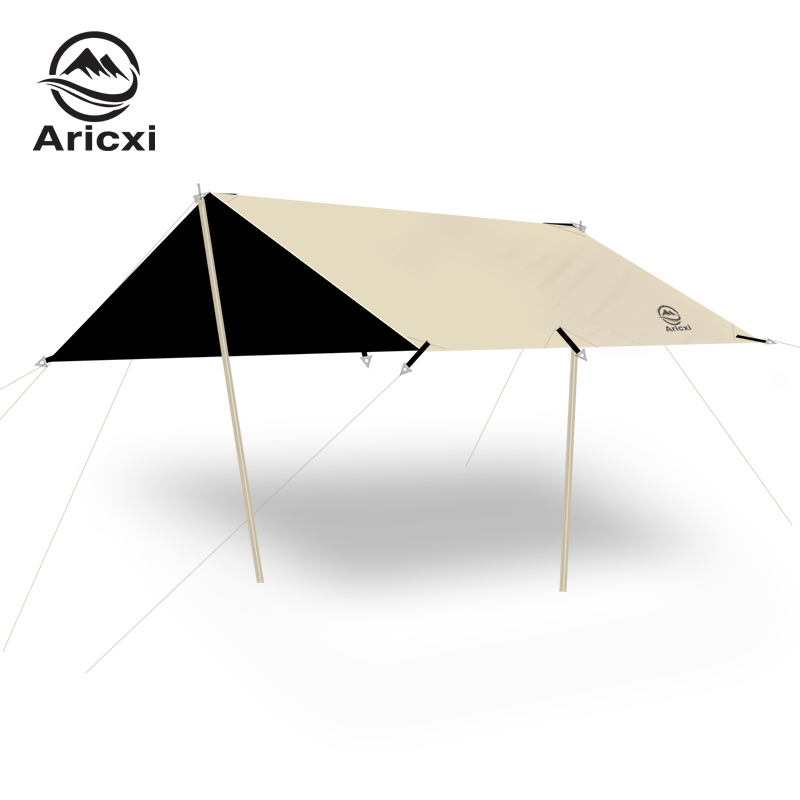 Waterproof Tarp Shelter - Aricxi Black Coating Tarp Outdoor Camping