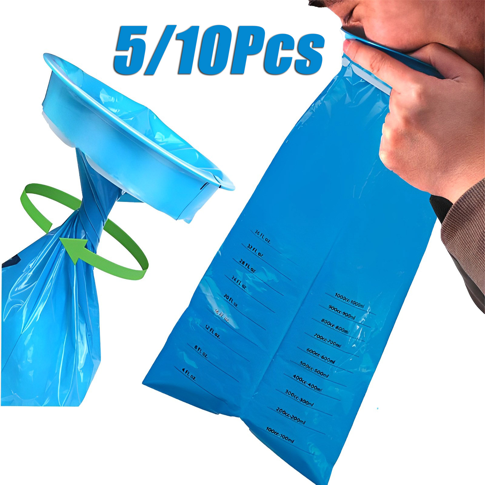 Bivvy Bag Emergency - 1000ML Disposable Vomit Bag Portable Disposable
