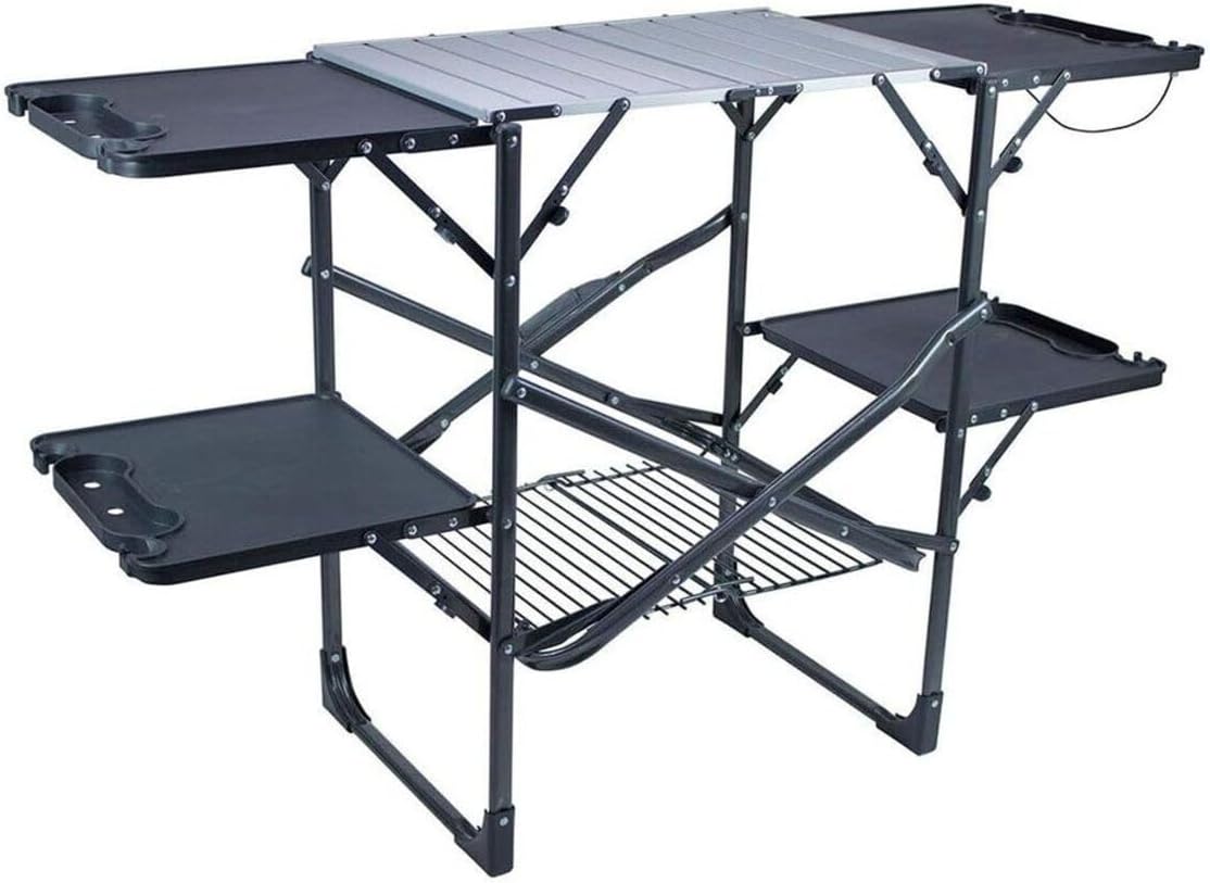 Slim Fold Portable Camping Kit - Outdoor Camping Table With Storage 评论和价格