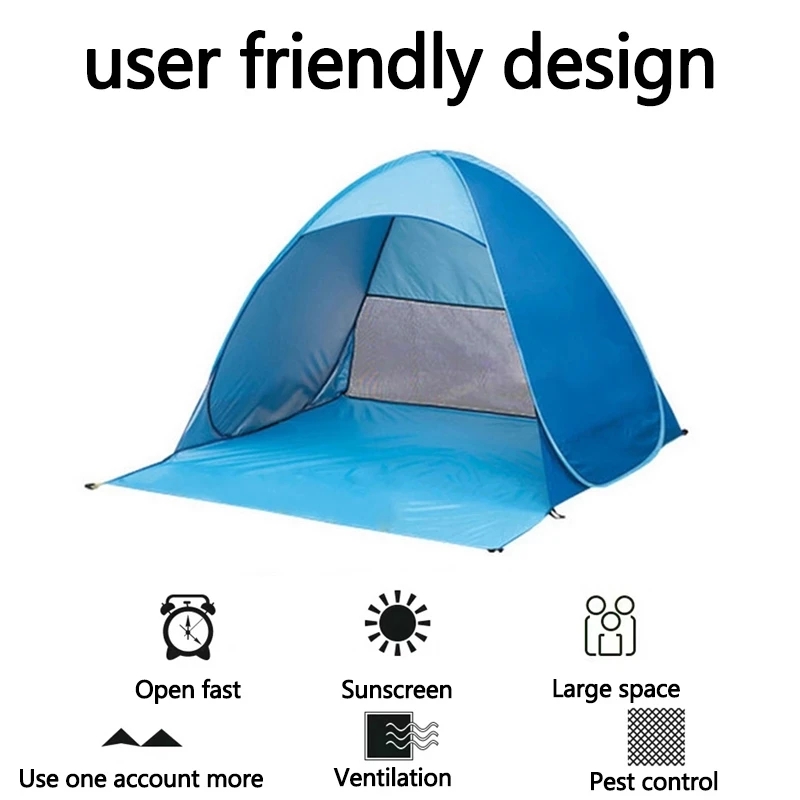Quick Automatic Opening Beach  - Outdoor Camping Automatic Quick Opening Tent 评论和价格