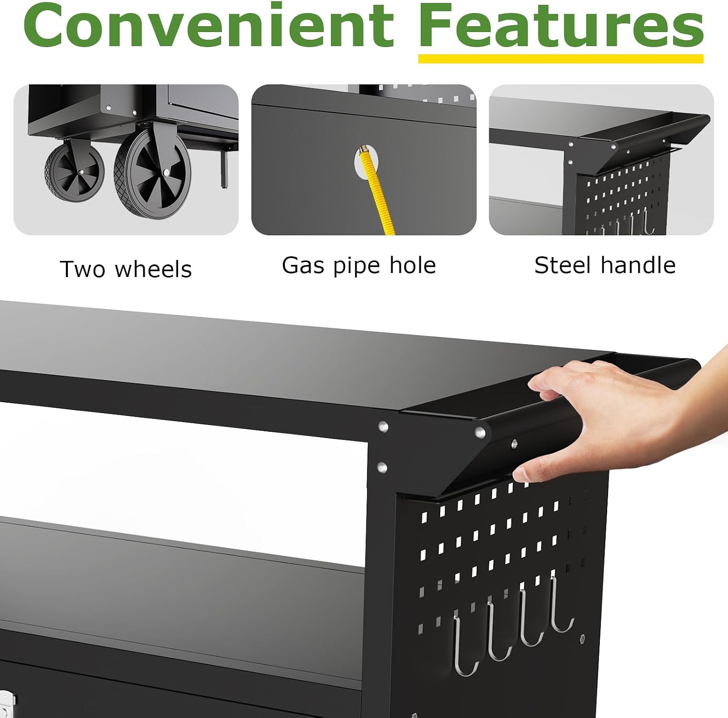 Outdoor Grill Cart Table With  - Outdoor Camping Table With Storage 评论和价格