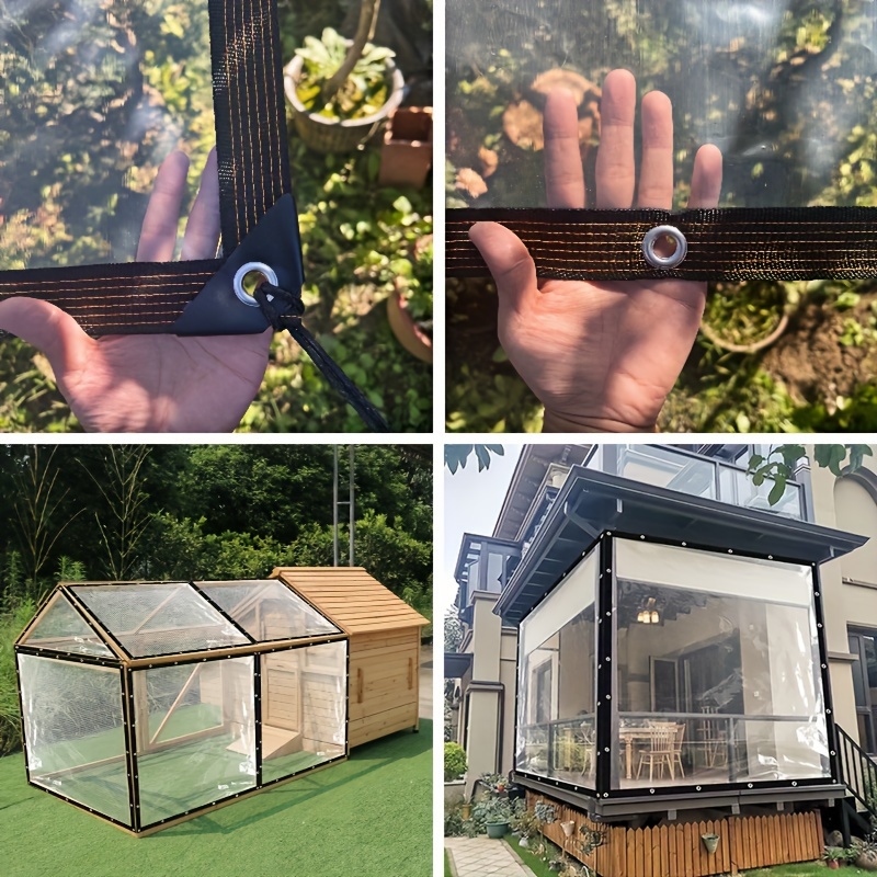 Transparent Tarpaulin 2*3 4 5  - Waterproof Tarp Shelter 评论和价格