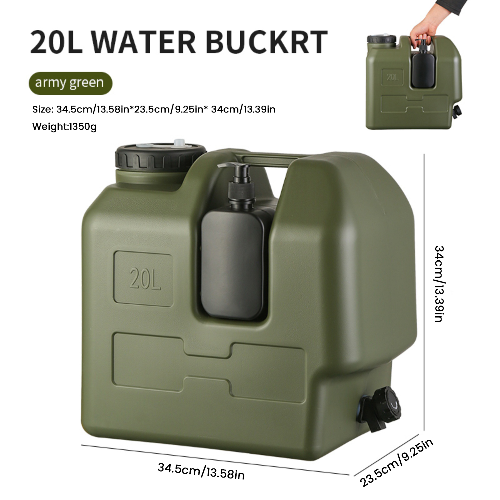 15/20L Portable Camping Water  - Outdoor Camping Kettle 评论和价格