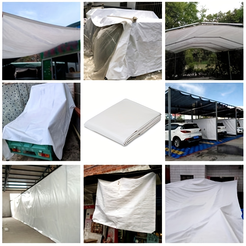 Large Custom Tarpaulin White 3 - Waterproof Tarp Shelter 评论和价格