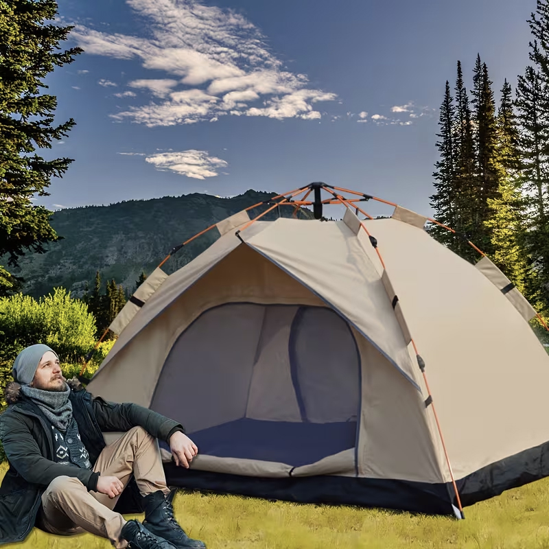 Outdoor automatic quick-openin - Outdoor Camping Automatic Quick Opening Tent 评论和价格