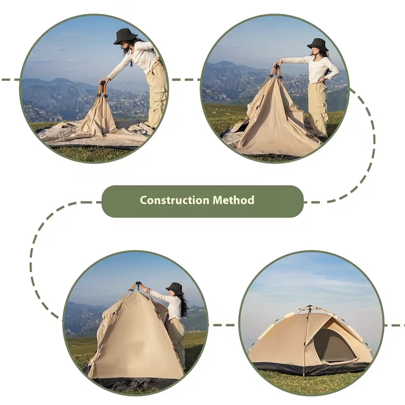 Outdoor automatic quick-openin - Outdoor Camping Automatic Quick Opening Tent 评论和价格