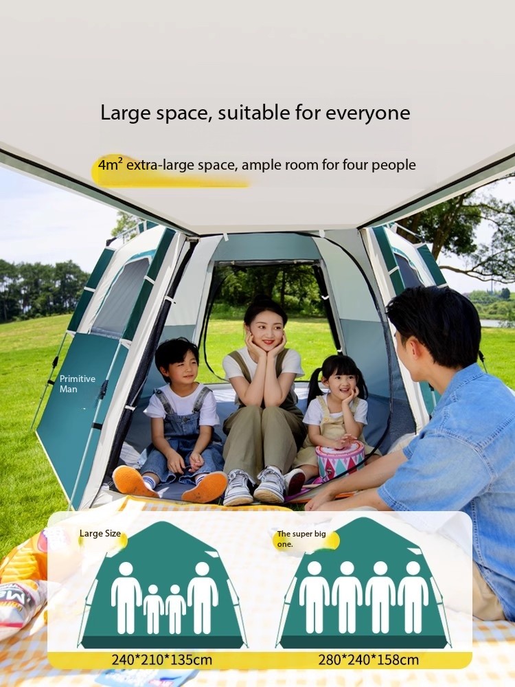 캠핑용품 땡처리 6-8 Person Camping Eq - Outdoor Camping Automatic Quick Opening Tent 评论和价格