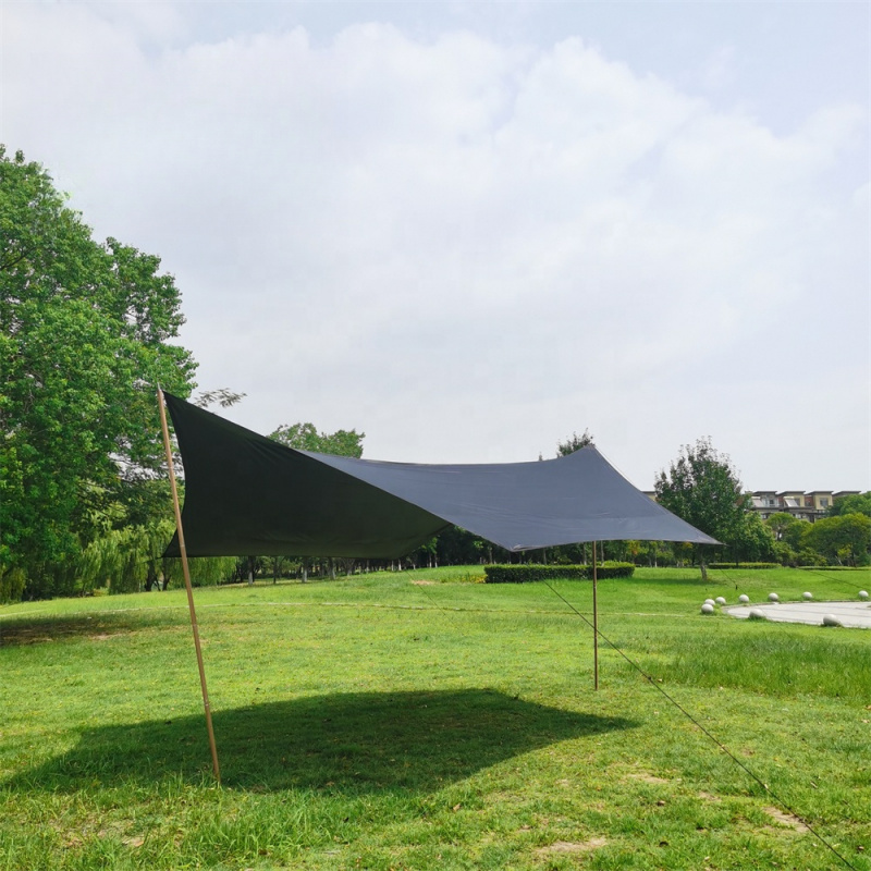 High Quality MCETO 4X5M Black  - Waterproof Tarp Shelter 评论和价格