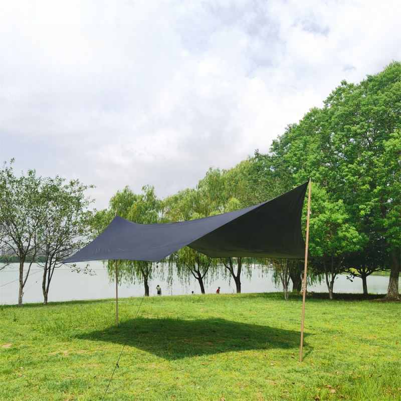 High Quality MCETO 4X5M Black  - Waterproof Tarp Shelter 评论和价格