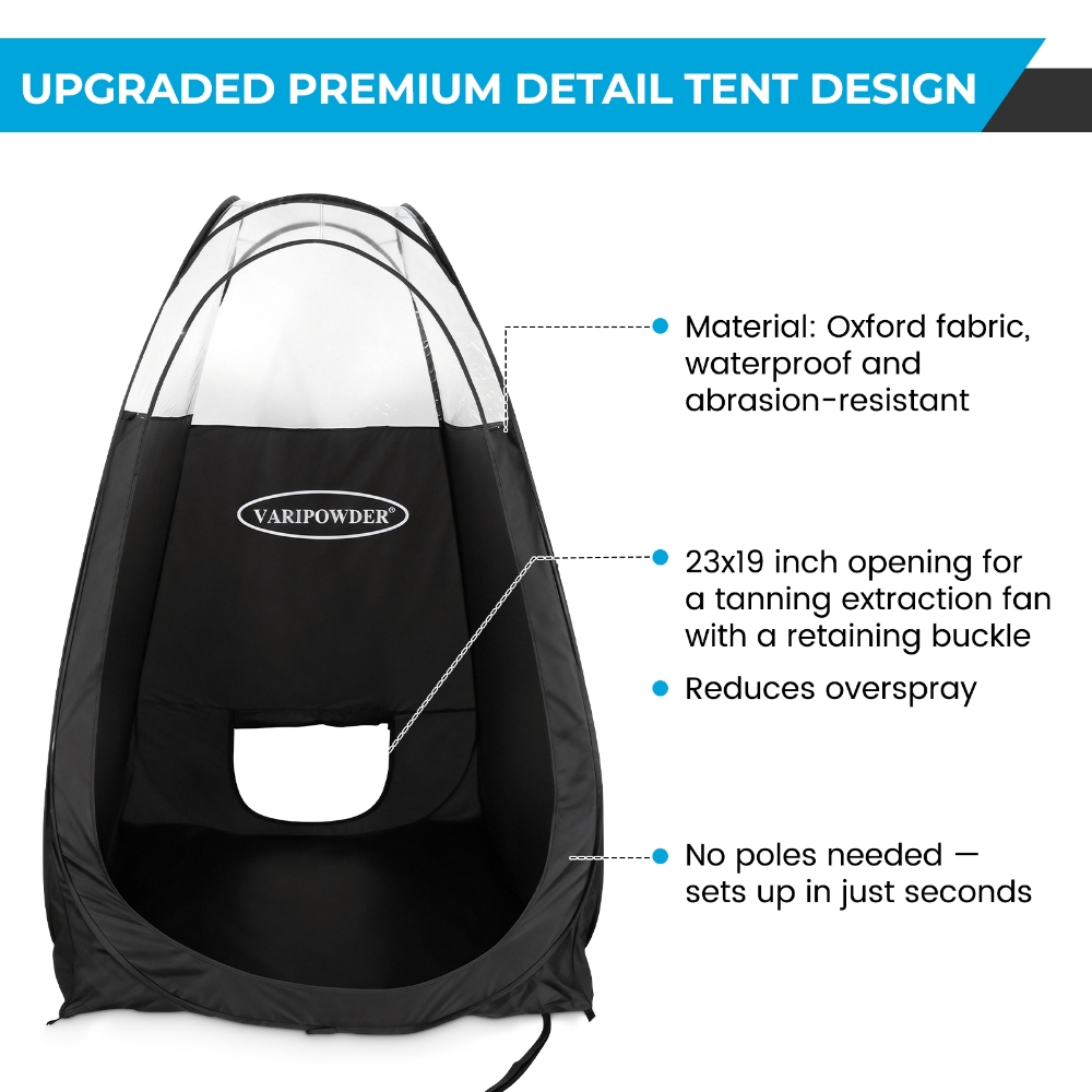 Black Spray Tanning Tent Porta - Outdoor Camping Automatic Quick Opening Tent 评论和价格