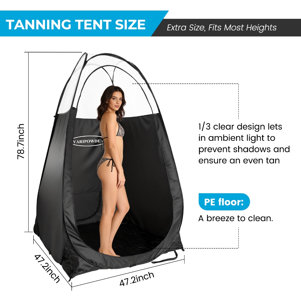 Black Spray Tanning Tent Porta - Outdoor Camping Automatic Quick Opening Tent 评论和价格