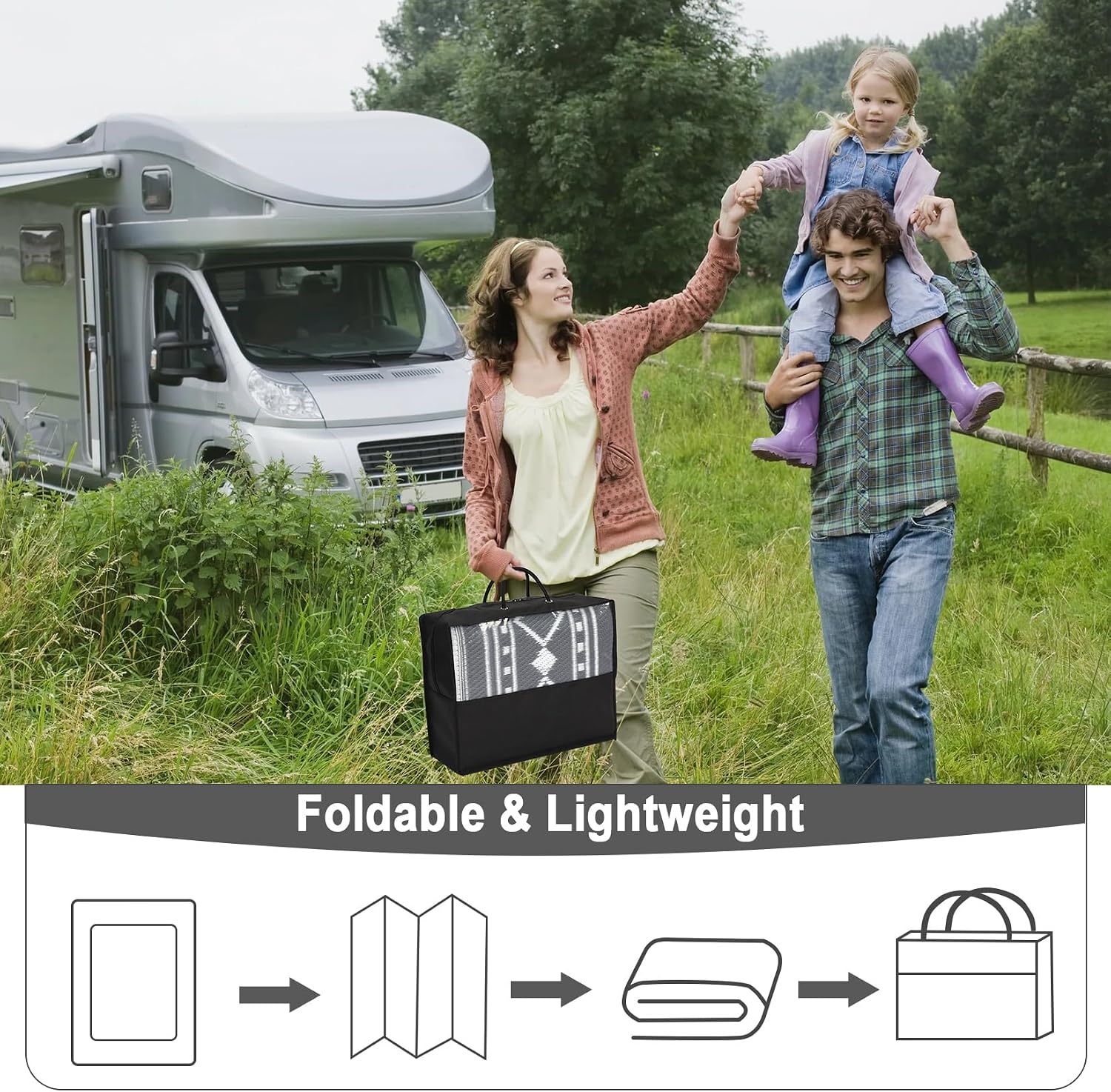 9x18 Waterproof Reversible Out - Outdoor Camping Rugs 9X18 评论和价格