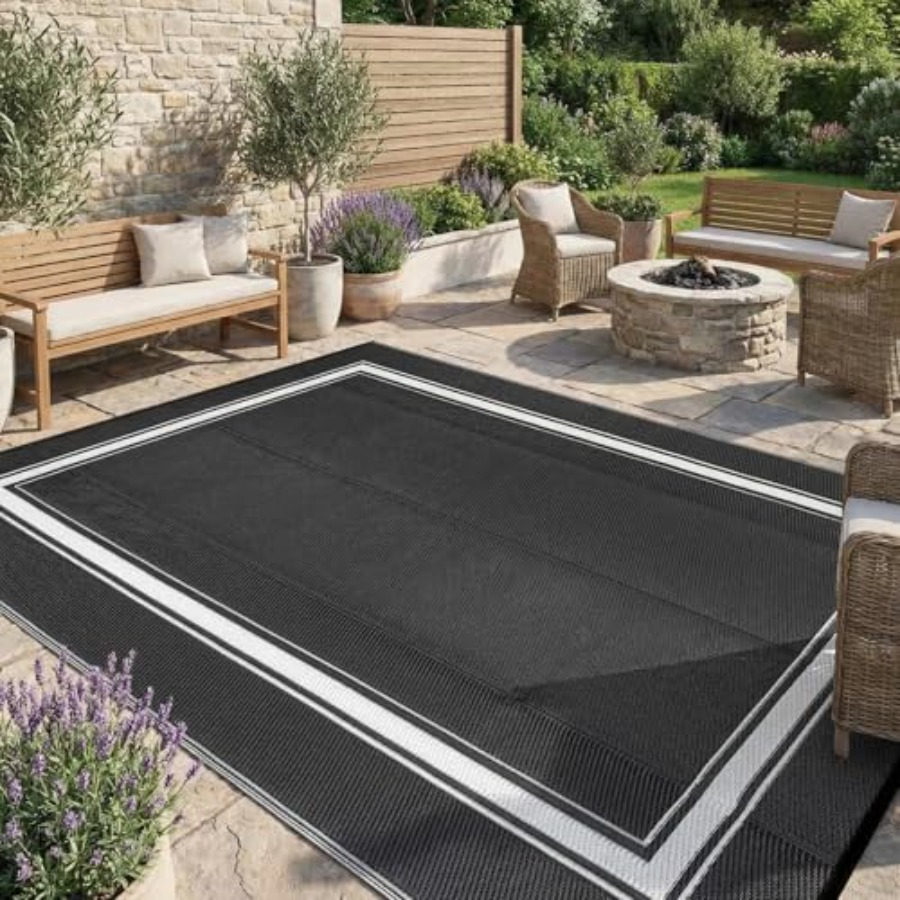 Outdoor Rug for Patio 9x18: Wa - Outdoor Camping Rugs 9X18 评论和价格