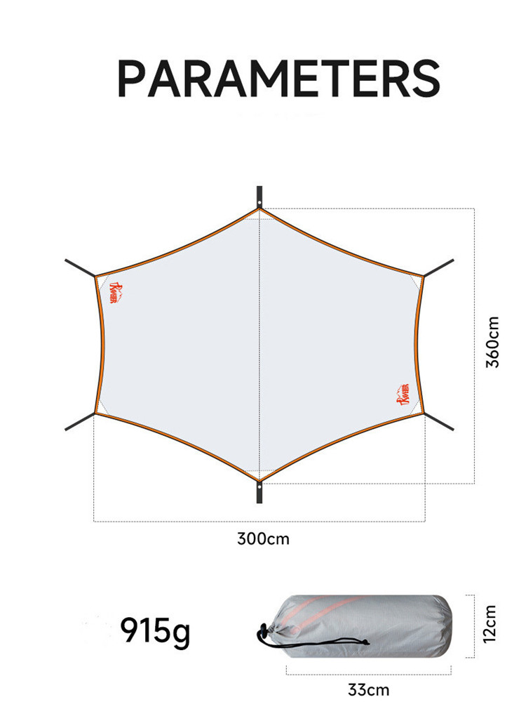 Sunshade canopy tent, sun-proo - Waterproof Tarp Shelter 评论和价格