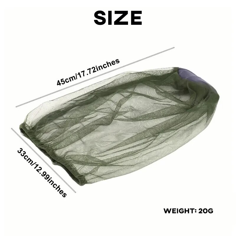 Anti Mosquito Fishing Cap 1pc  - Outdoor Camping Mosquito Net 评论和价格