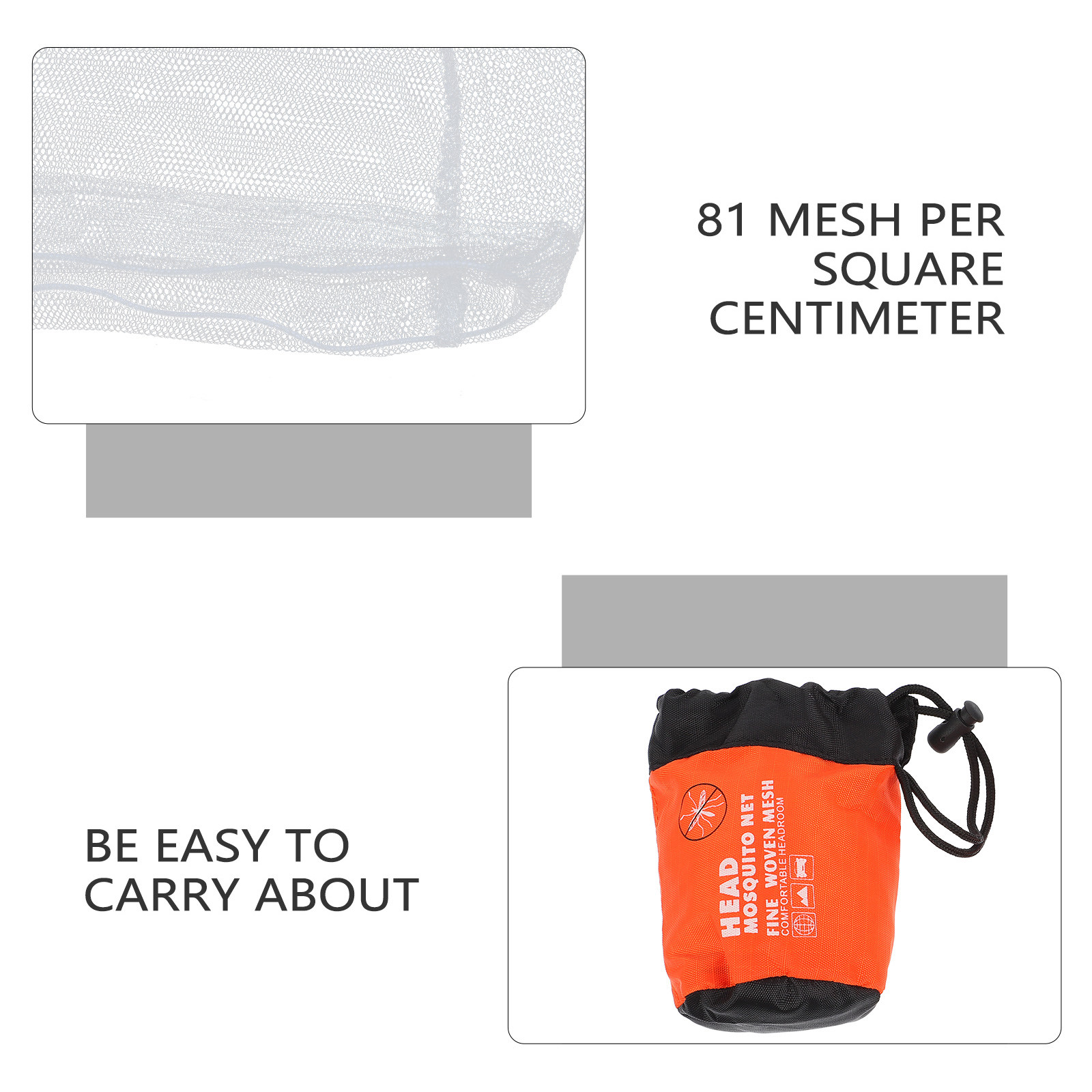 2Pcs Anti Mosquito Head Nets O - Outdoor Camping Mosquito Net 评论和价格