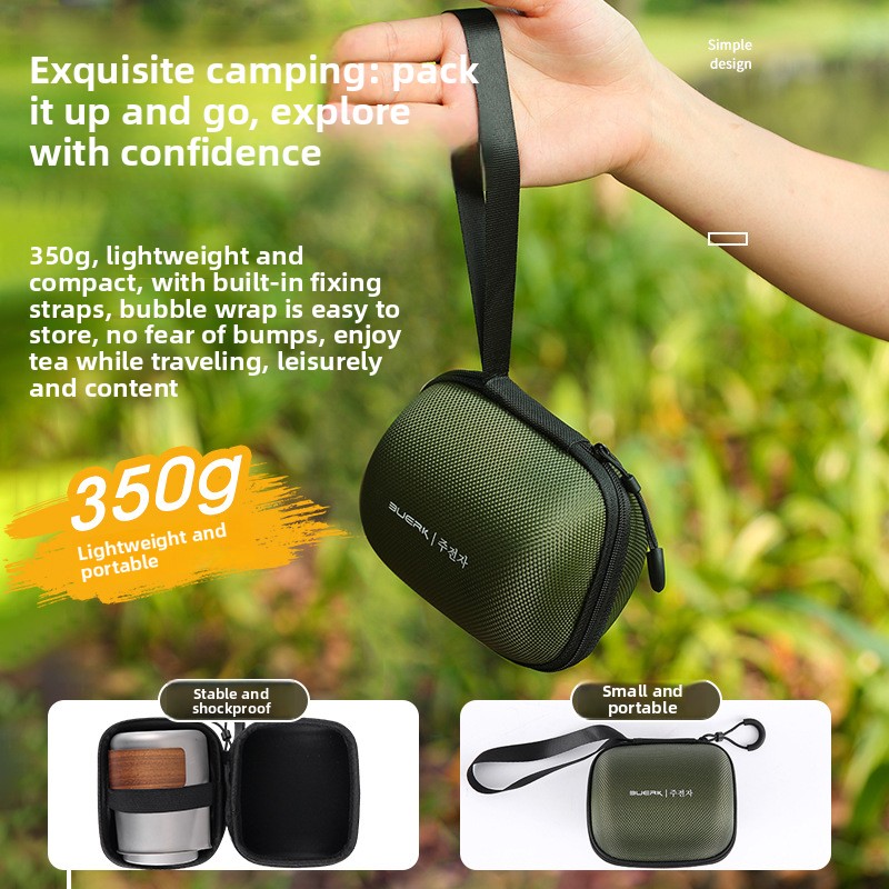 Portable Travel Tea Set with T - Outdoor Camping Kettle 评论和价格