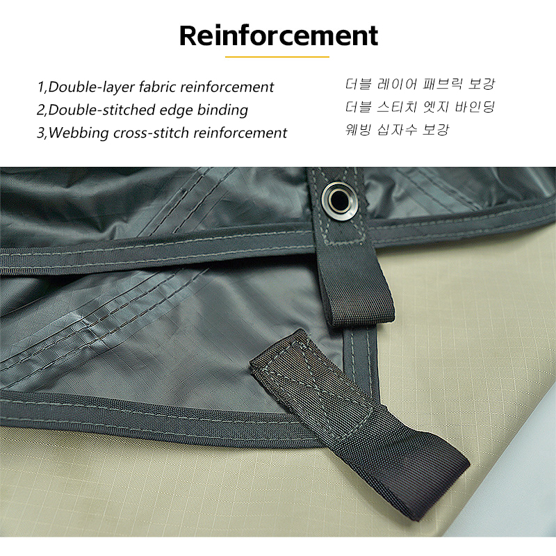 19 Hanging Points Black Coatin - Waterproof Tarp Shelter 评论和价格