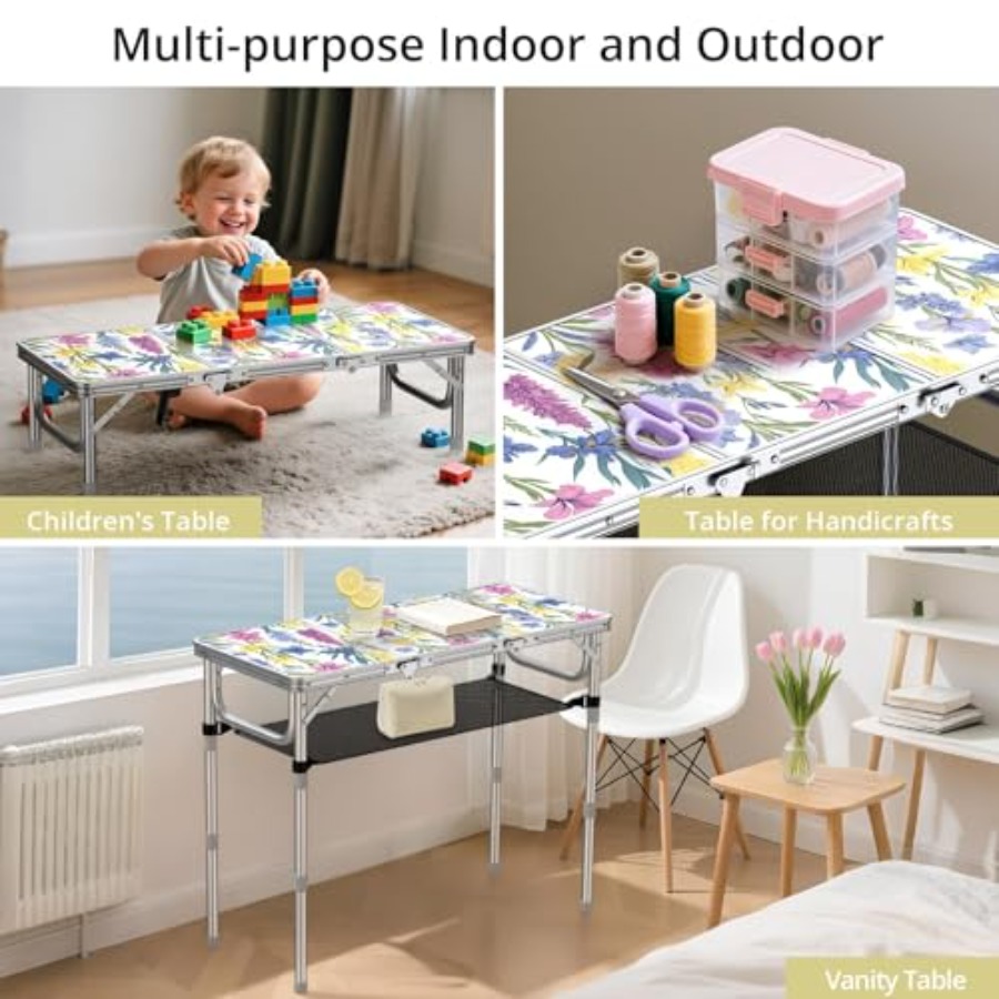 3ft Folding Camping Table with - Outdoor Camping Table With Storage 评论和价格