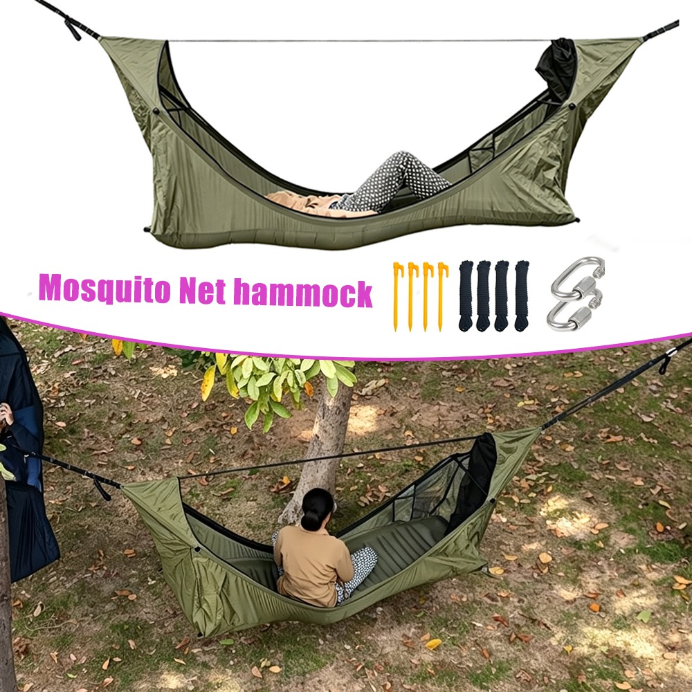 Flat Hammock with Mosquito Net - Outdoor Camping Mosquito Net 评论和价格
