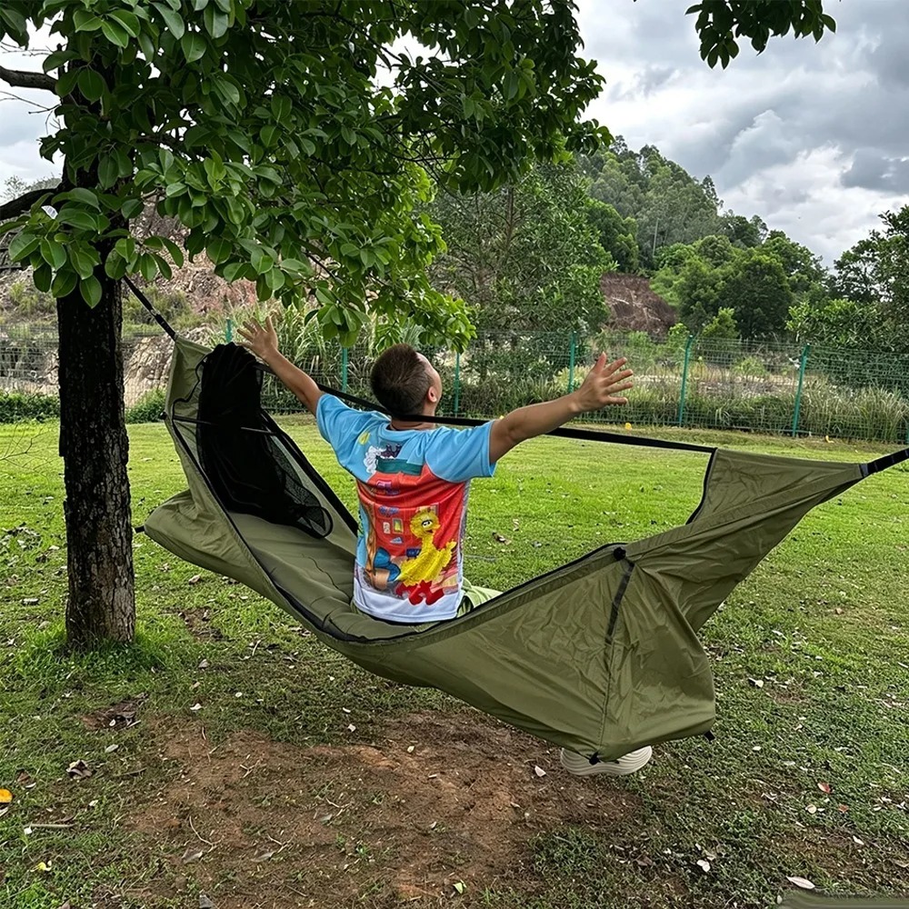 Flat Hammock with Mosquito Net - Outdoor Camping Mosquito Net 评论和价格