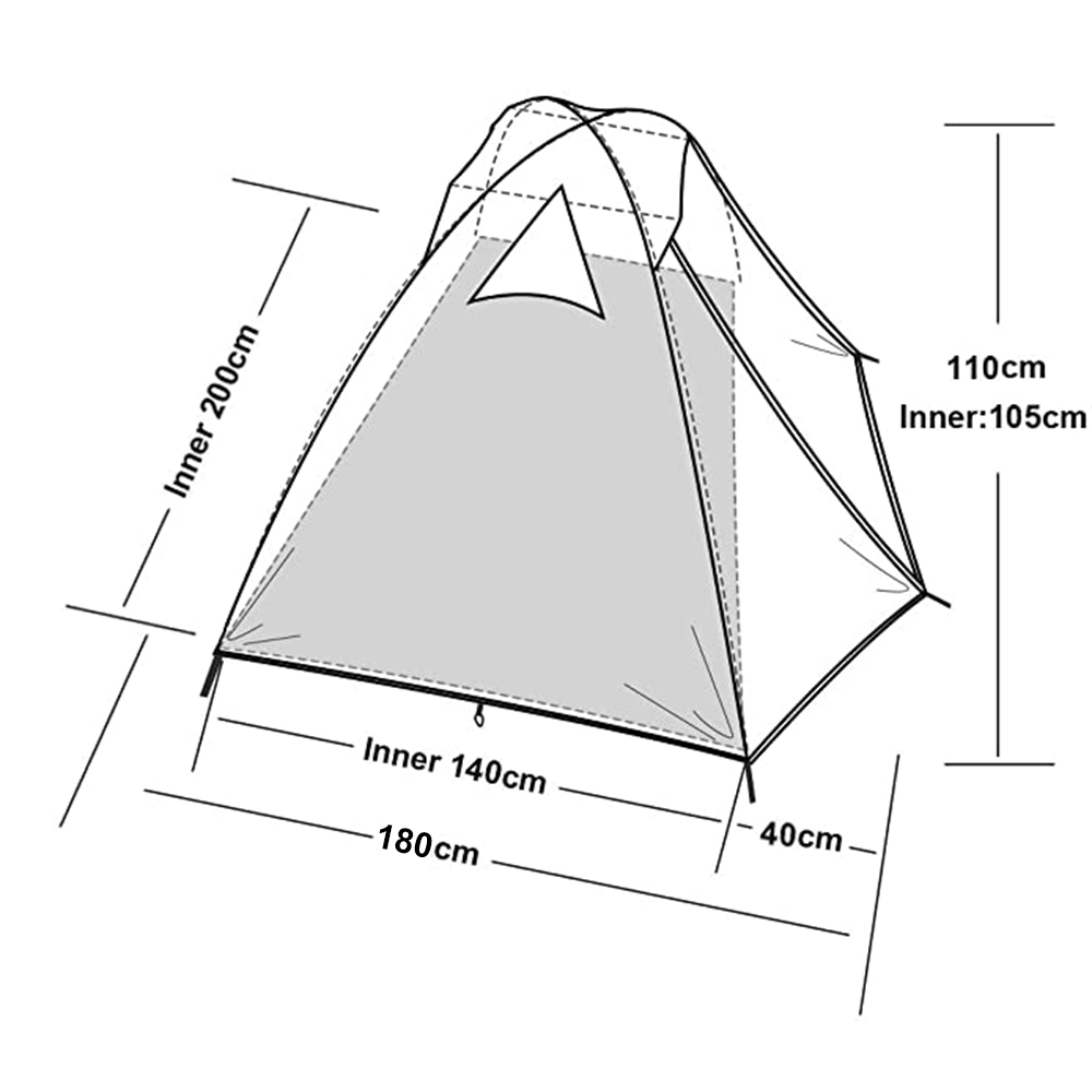 Desert&Fox 2 Person Tent Light - Outdoor Camping Dome 评论和价格