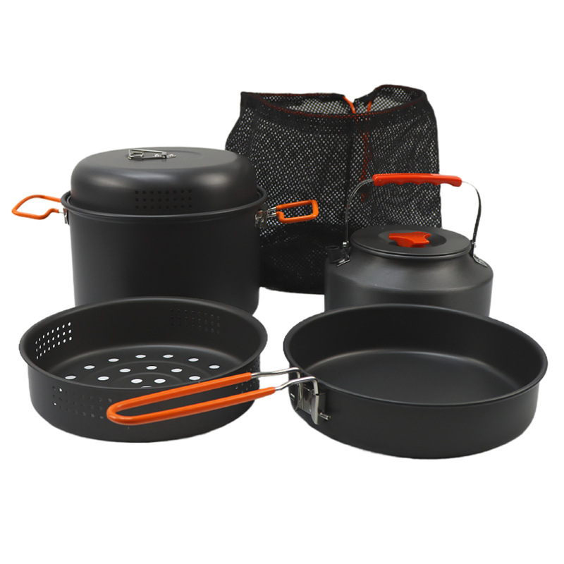 Outdoor Cookware Set Camping C - Outdoor Camping Kettle 评论和价格
