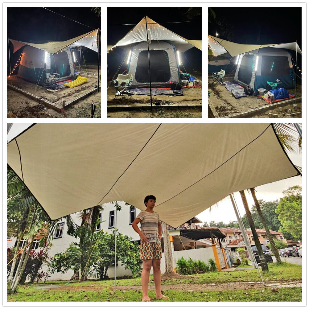 Octagon 5.1x5.1m Large Tarp Wa - Waterproof Tarp Shelter 评论和价格