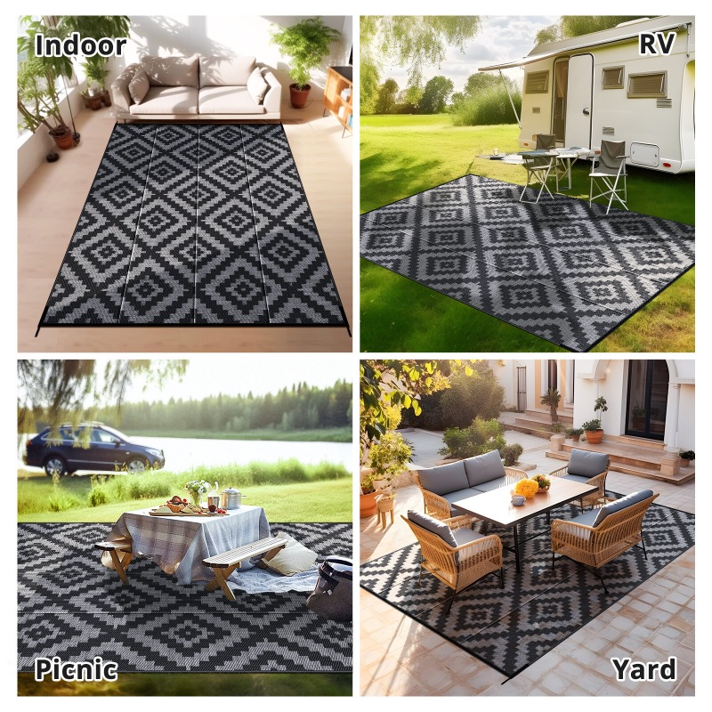 (5x8, 6x9, 9x12, 9x18) Outdoor - Outdoor Camping Rugs 9X18 评论和价格