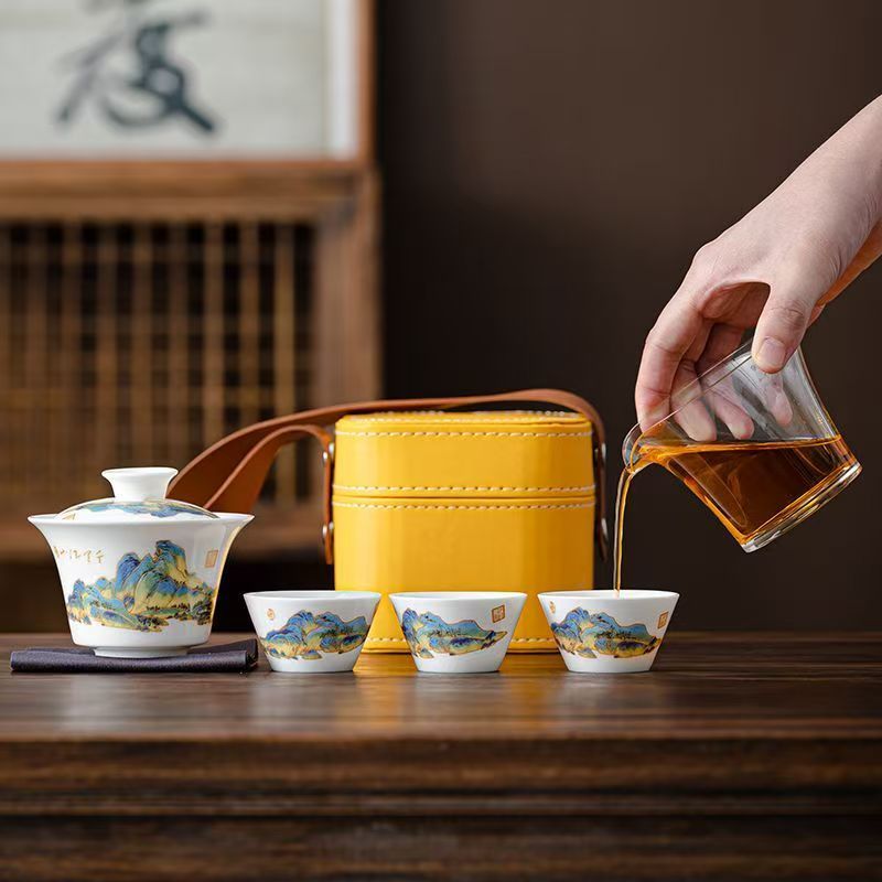 Travel Jade White Porcelain Te - Outdoor Camping Kettle 评论和价格