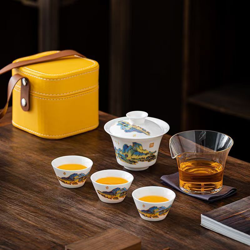 Travel Jade White Porcelain Te - Outdoor Camping Kettle 评论和价格
