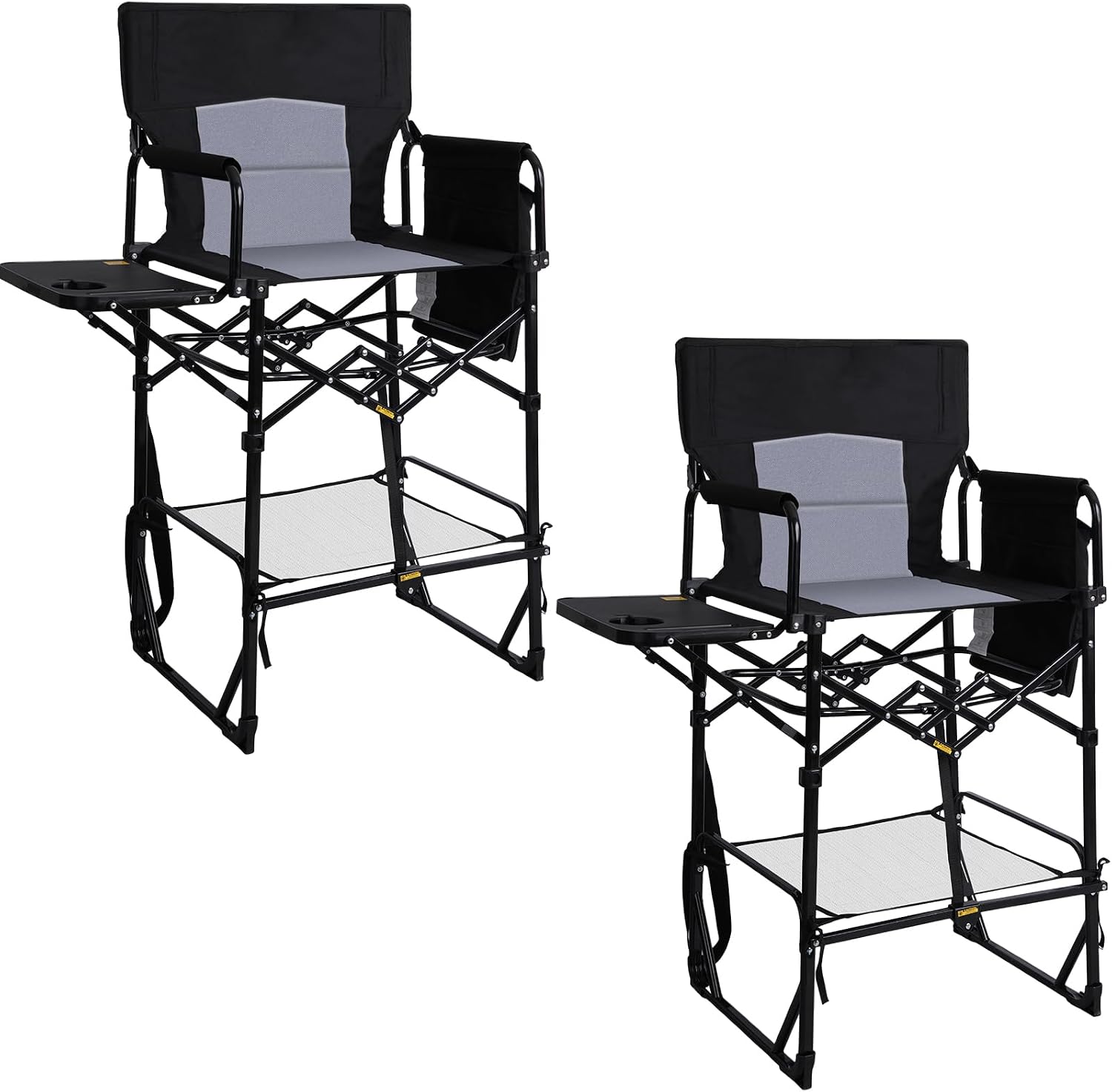 2 Pack Extra Tall Folding Camp - Outdoor Camping Table With Storage 评论和价格