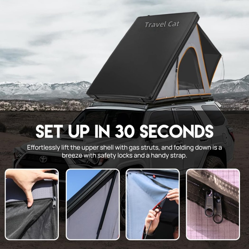 Roof Top Tent for Outdoor Camp - Outdoor Camping Automatic Quick Opening Tent 评论和价格