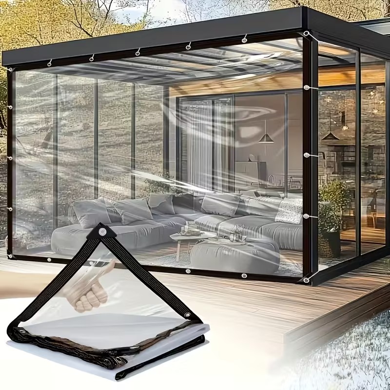 Thick Transparent PVC Tarp Hea - Waterproof Tarp Shelter 评论和价格