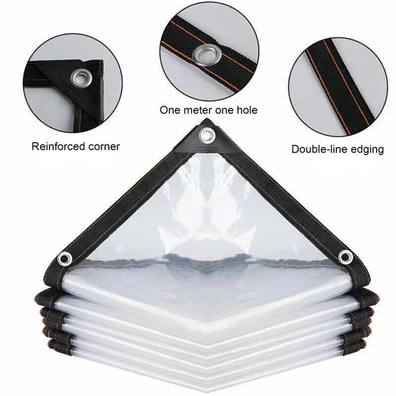 Thick Transparent PVC Tarp Hea - Waterproof Tarp Shelter 评论和价格
