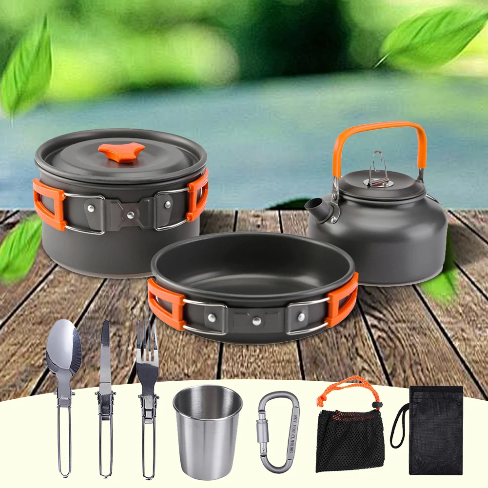 Camping Cookware Kit Kettle Po - Outdoor Camping Kettle 评论和价格