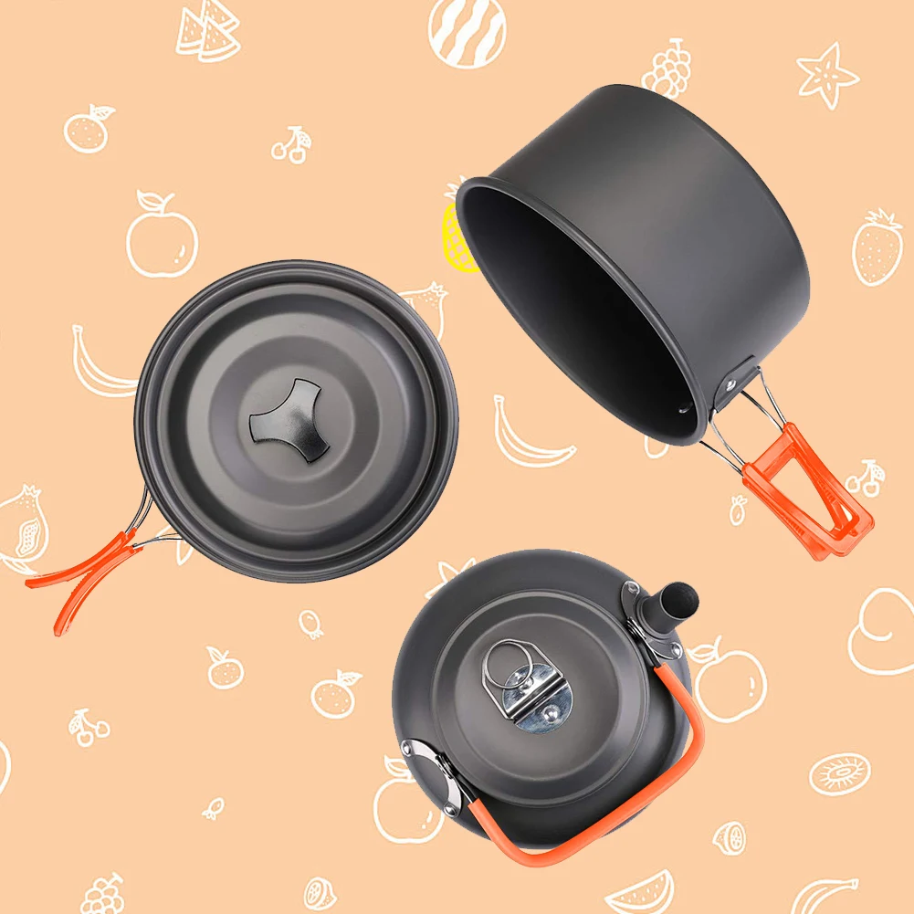 Camping Cookware Kit Kettle Po - Outdoor Camping Kettle 评论和价格