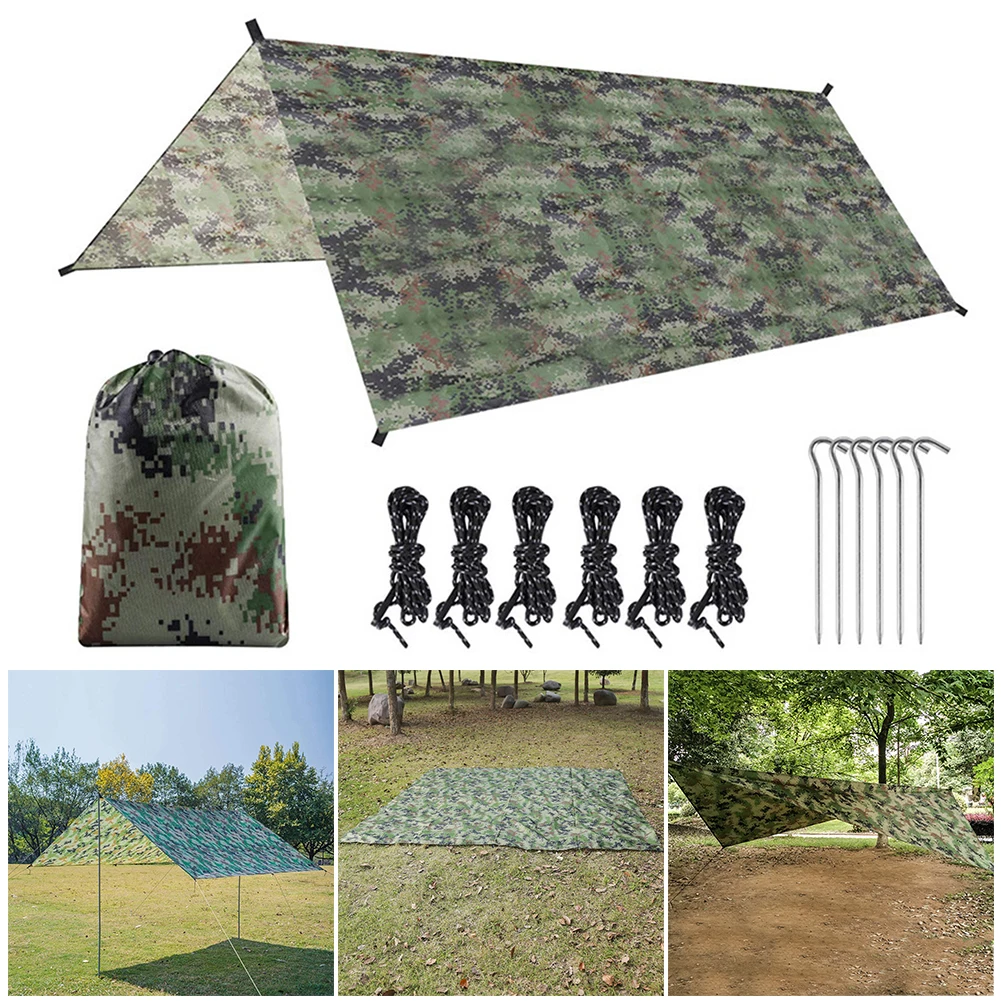 300x300cm Waterproof Camping T - Waterproof Tarp Shelter 评论和价格