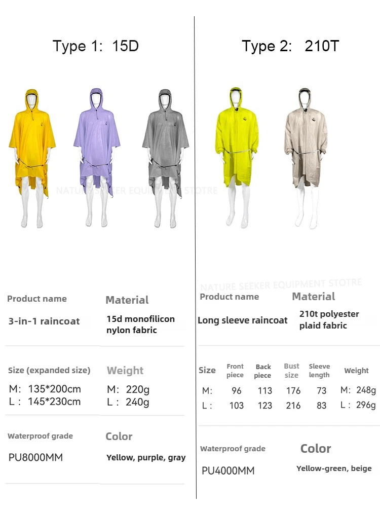 15D/210T Raincoat Waterproof R - Waterproof Tarp Shelter 评论和价格